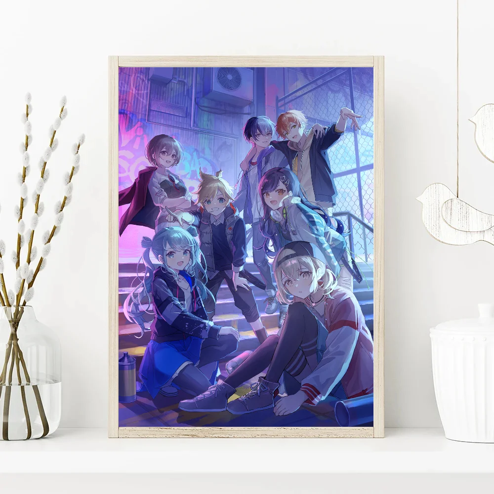 Project Sekai Anime Posters Sticky HD Quality Poster Wall Art Painting Study Wall Decor