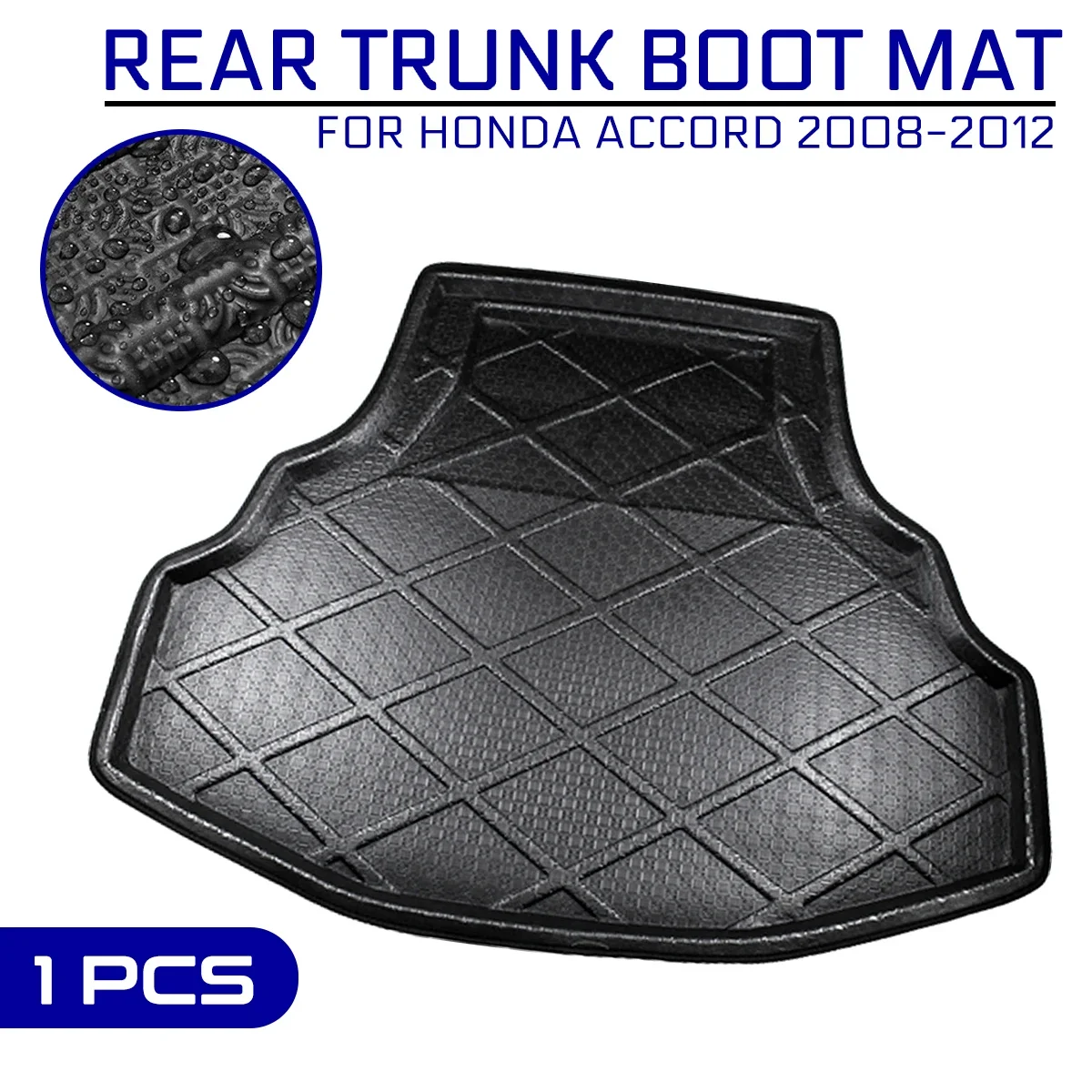 For Honda Accord 2008 2009 2010 2011 2012 Car Rear Trunk Anti-mud Cover Carpet Floor Mat