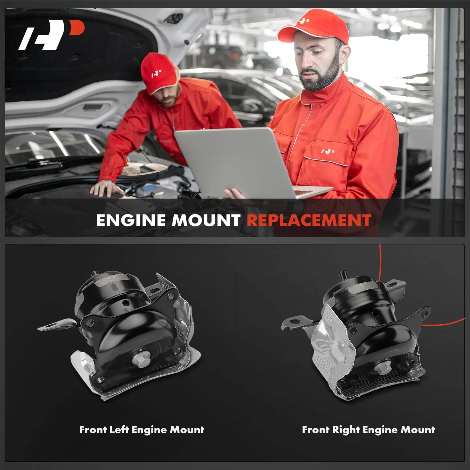 A-Premium 2pcs Front Side Engine Mount for Chevrolet Silverado 1500 2019-2025 Tahoe 2021-2024 GMC Sierra 1500 2019-2025 Yukon