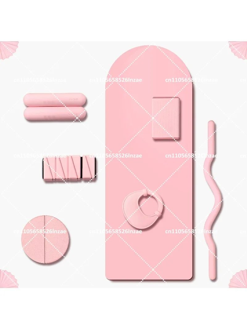 Home Gym Yoga Pilates Fitness Set Silicone Dumbbell Strength Training Barbell Weightlifting Power Ring