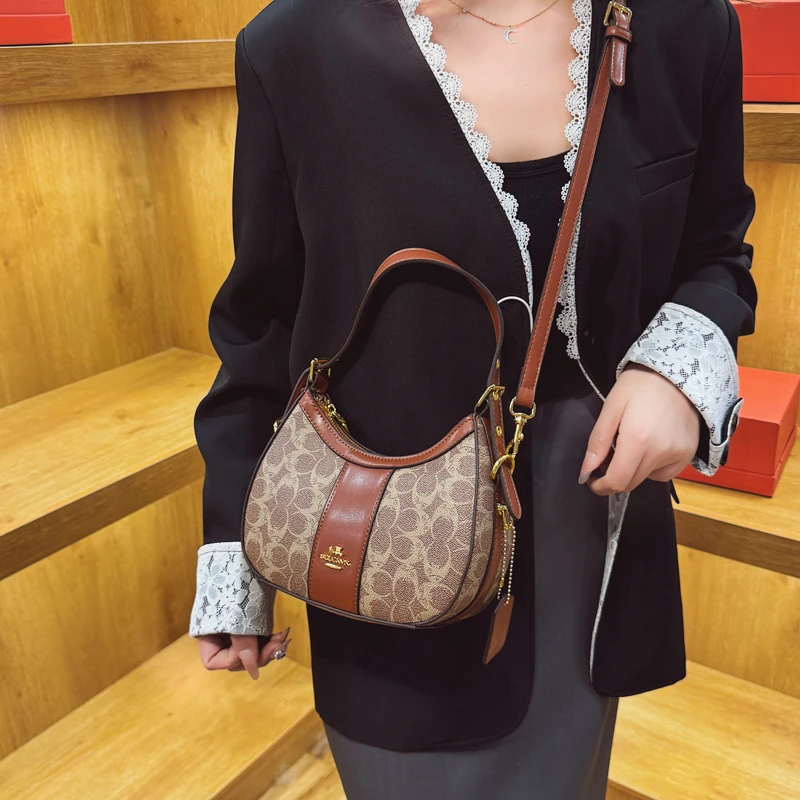 Klassieke elegante dames crossbody tas messenger lederen schouderhandtassen voor dames luxe merk populaire mode-accessoire