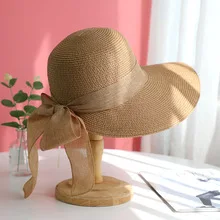 Bohemian Style Summer Sun Hat For Women Sun Protection Beach Straw Fisherman Cap Fashion Big Bowkont Lace Visor_voghion.com