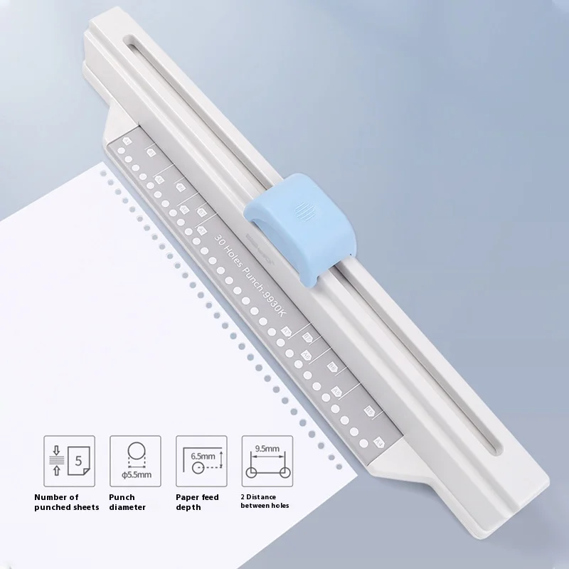 A4/A5 Document Holes Puncher Manual Diy Punching Machine 30 Holes Binding Punch Perforadora De Papelería Office School Supplies