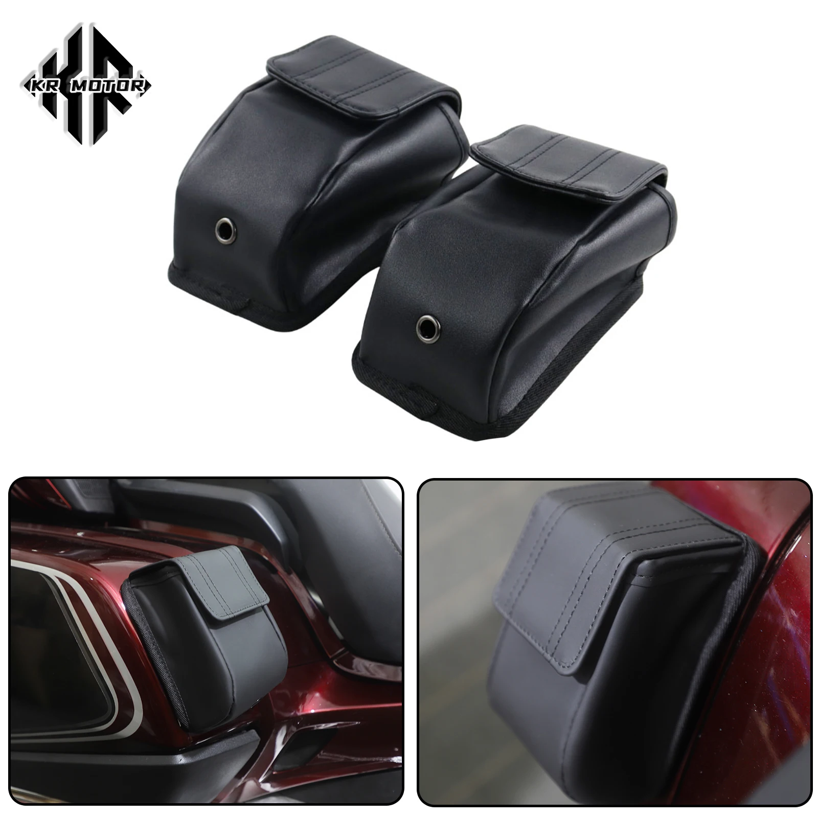 KR MOTO For Honda Gold Wing GL 1800 Goldwing GL1800 2001-2024 Tour-Pak Lid Organizer Side Saddlebag Pouches External Storage Bag