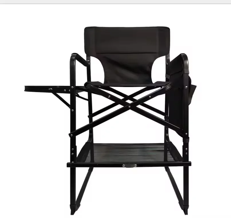 Aluminum Alloy Portable Makeup Chair Folding Chair Bar Heightened Director Chair