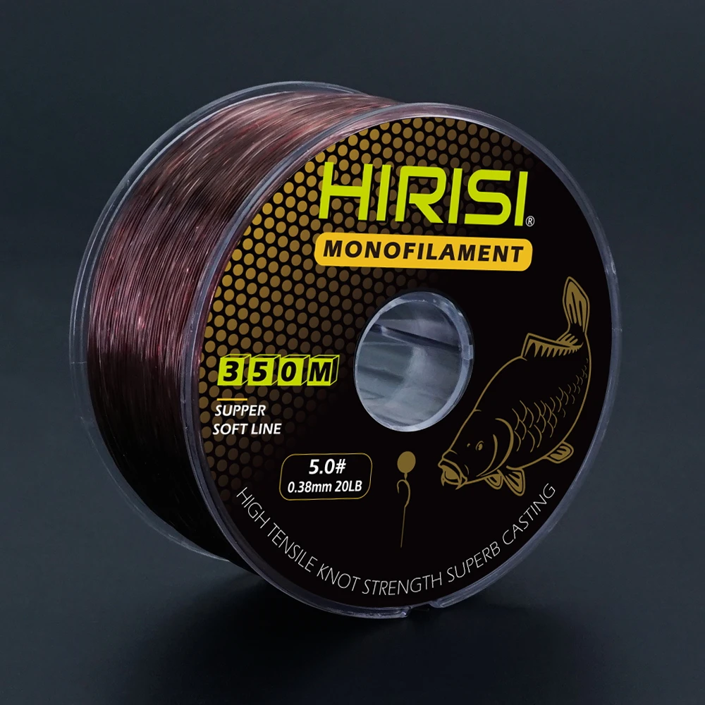 Hirisi 350m Super mocna żyłka wędkarska 12LB-20LB Japonia Monofilament Nylon Żyłka karpiowa Akcesoria wędkarskie — zdjęcie 6