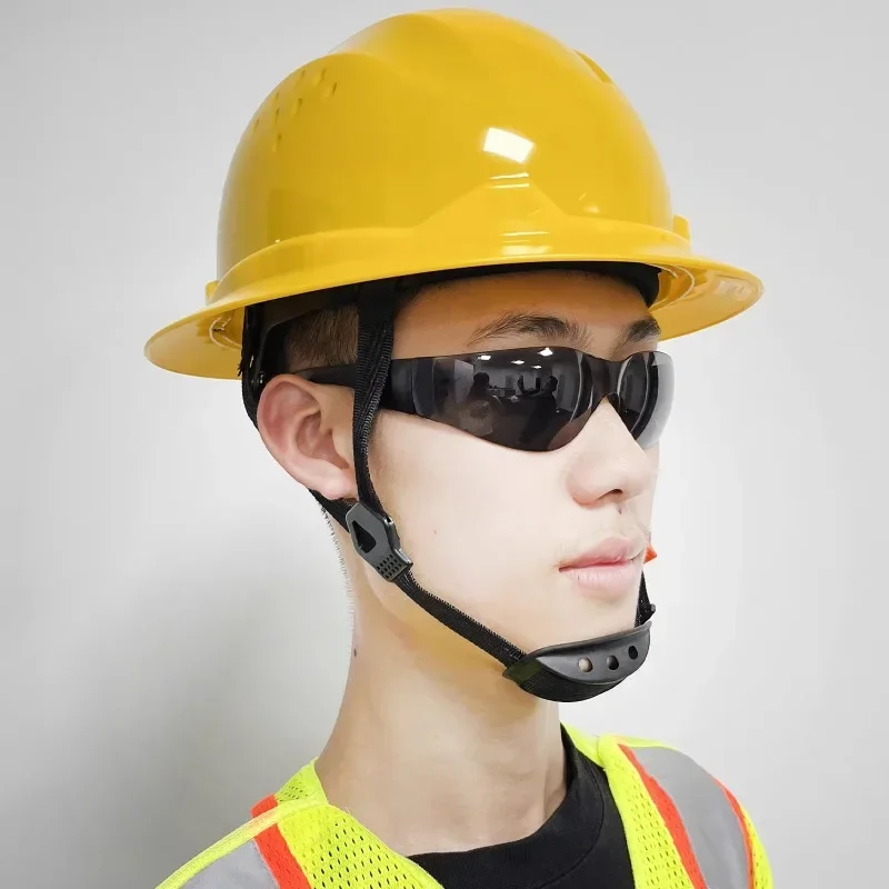 Large edge construction site safety helmet, stylish male building anti smashing, sun protection, labor protection helmet, helmet