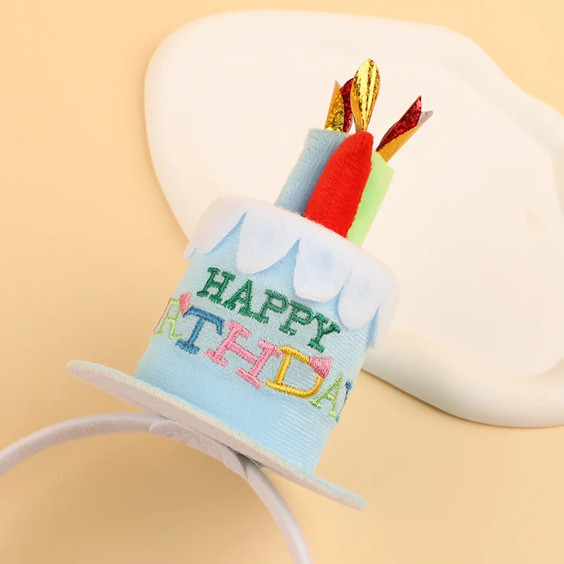

Happy Birthday Candle Hats Hairband with Colorful Candles for Kids Boy Girl Birthday Party Decorations Creative Photo Props Gift