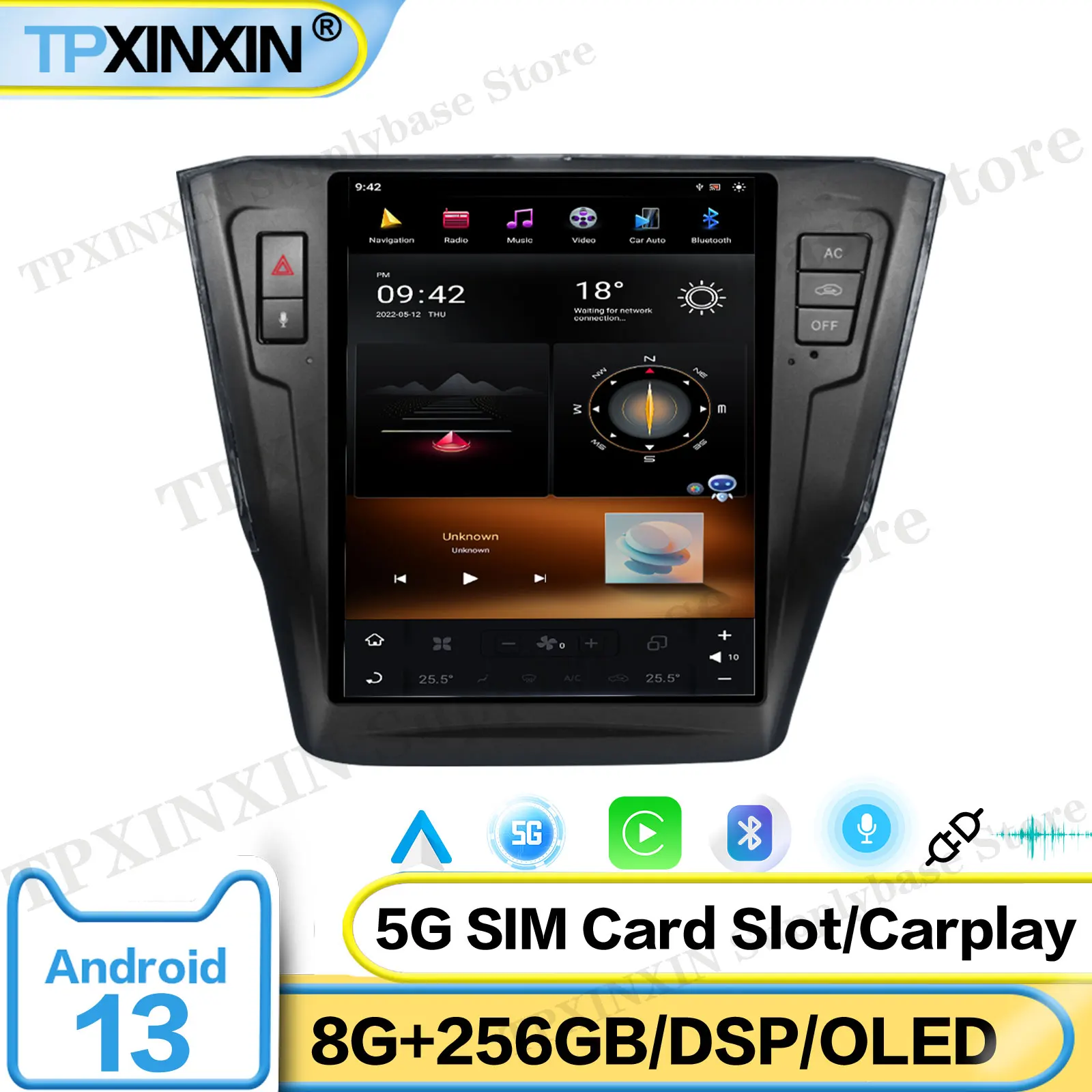 

10.4 Inch Screen Car Radio For VW Passat 2015-2018 Android Auto GPS Navigation Multimedia Video Stereo Receiver Head Unit