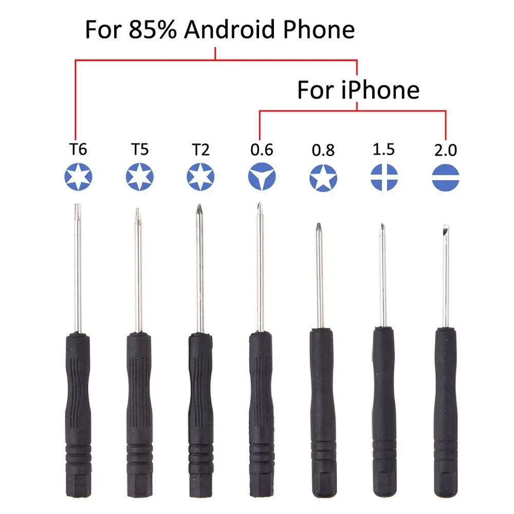 Kit d'outils de réparation de téléphone portable, écran d'ouverture, jeu de tournevis à barre levier, iPhone, iPad, ordinateur portable, ensemble d'outils d'ordinateur, 5 pièces, 8 pièces, 9 pièces, 11 pièces