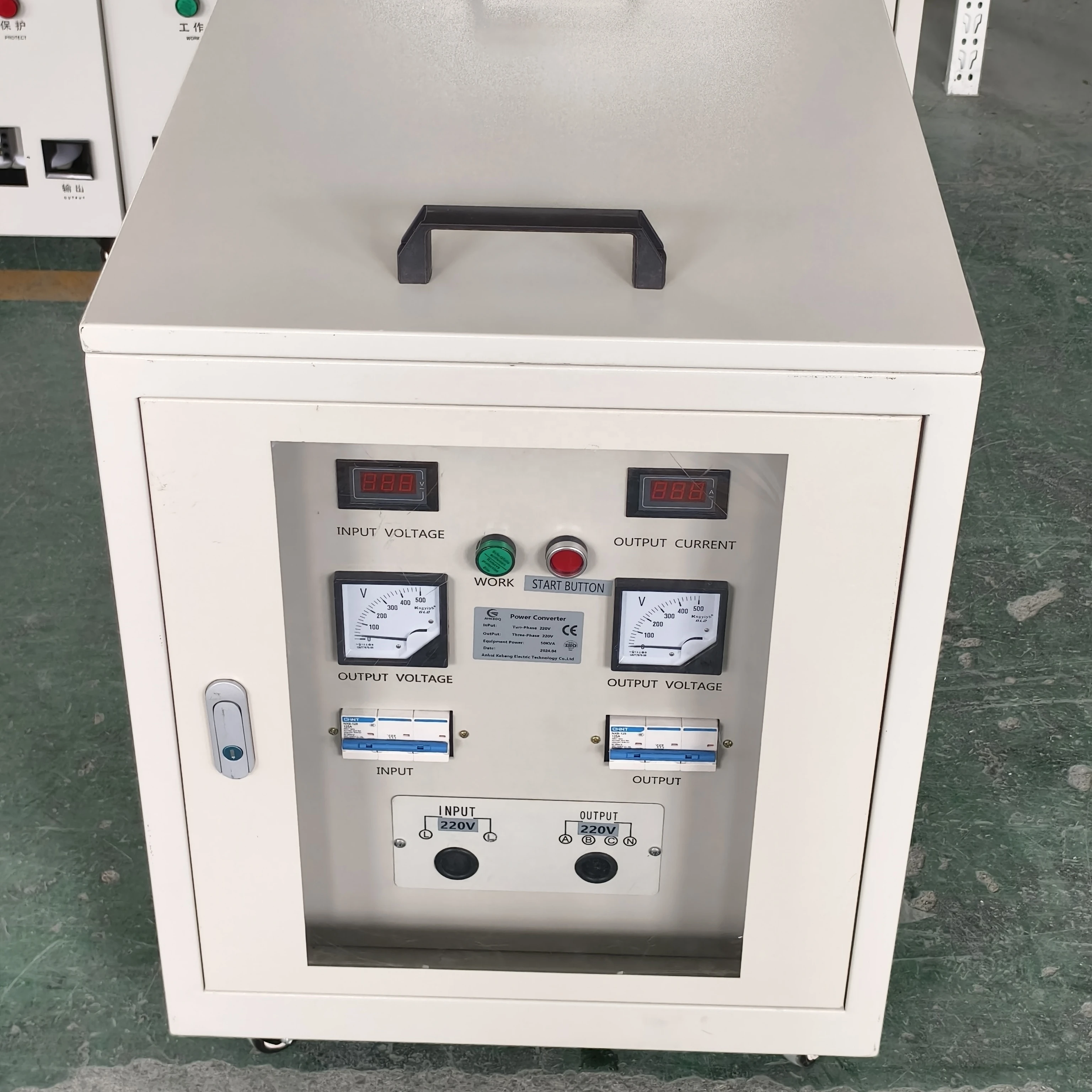 

60hz 50hz Single to Three-phase Variable-frequenc 220v to 380v Step up Transformer Voltage Converter