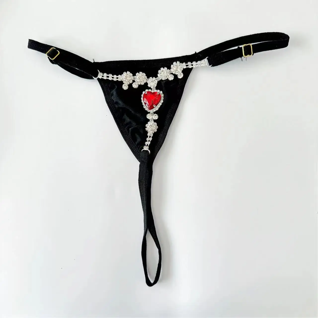 جديد الحب الملابس الداخلية الساطع المياه الماس مثير الأحمر ثونغ الجنس التبعي #3