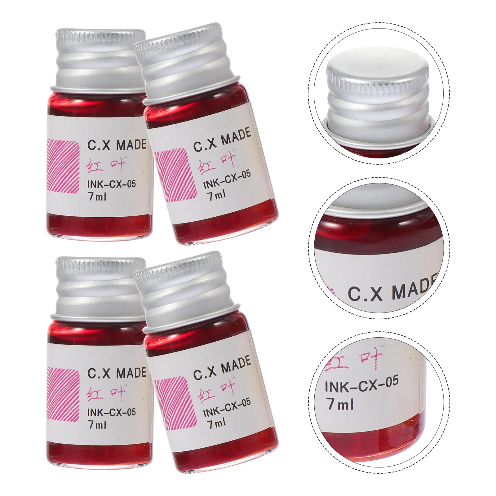 

5Pcs Set Vintage Glass Dip Pen Ink for Calligraphy Signature Writing Art Supplies Creative Drawing Stationery