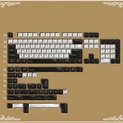 DYE FITISH 142 Keys PBT Keycap Sets Cherry Profile 5 Side DYE Sublimation Keycaps For 60% 70% 80% 100% Mechanical Keyboard
