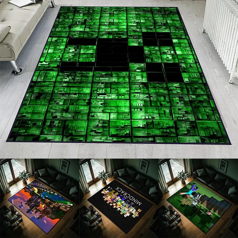 

Game Mine Cartoon C-Crafts Carpet Kitchen Living Room Sofa Bathroom Bedroom Entrance Door Mat Non-slip Washable Rugs Home Decor