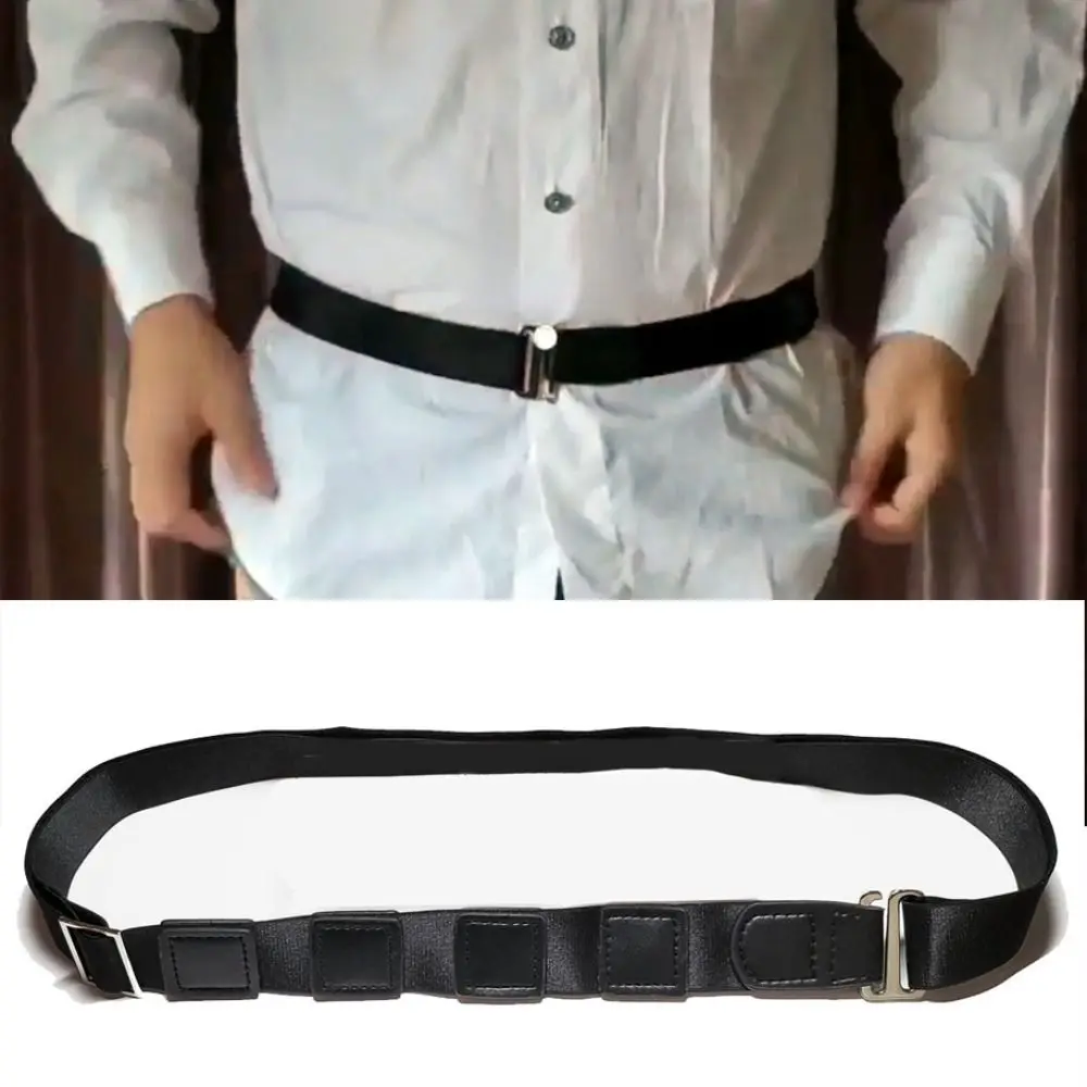 1PC Shirt Stay Belt For Men Women Keep Shirt Tucked In Adjustable Elastic Non-slip Wrinkle-Proof Shirt Holder Strap Lock Belt