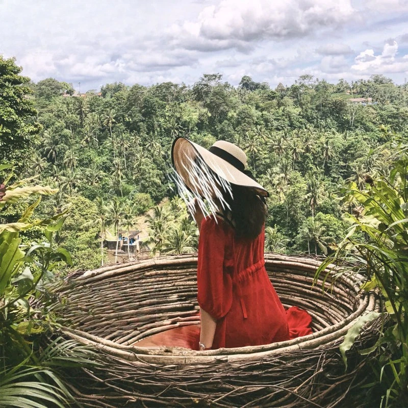 

Outdoor floor woven hanging chair bird's nest chair swing scenic wedding shooting creativity