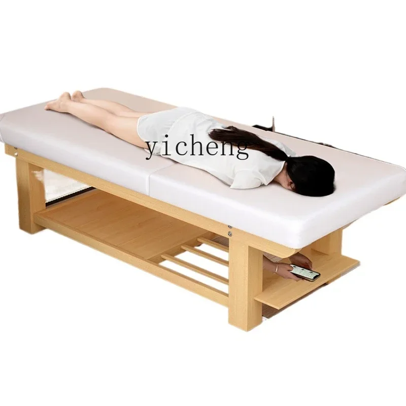 solid wood beauty bed, special high-grade tattoo embroidery body ear bed for beauty salons