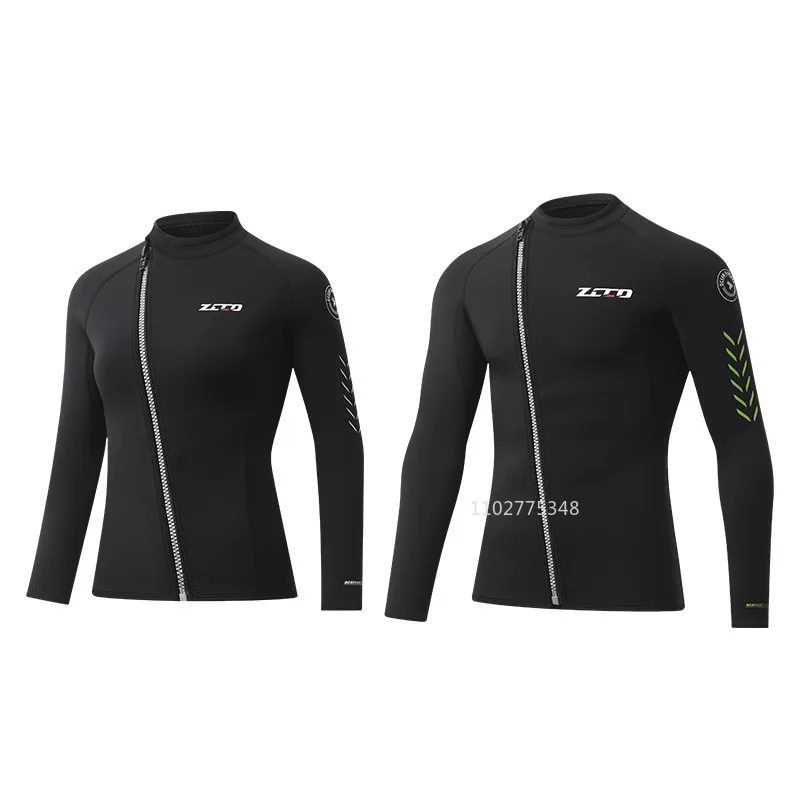 3mm Neoprene Wet Suit Men Women Keep Warm Long Sleeve Front Zipper Diving Suit Scuba Surfing Jellyfish Swimming Dive Wetsuit