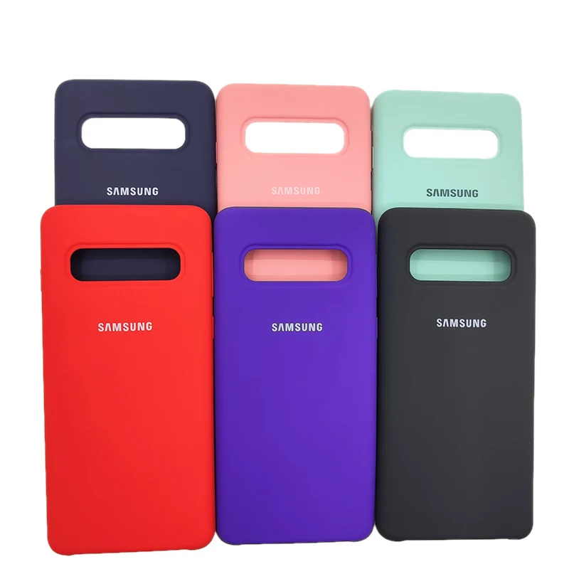 Samsung Galaxy S10+ Case Soft Liquid Silicone Back Cover For SAMUSNG Galaxy S10 S10Plus Shockproof Phone Case Protector Cover