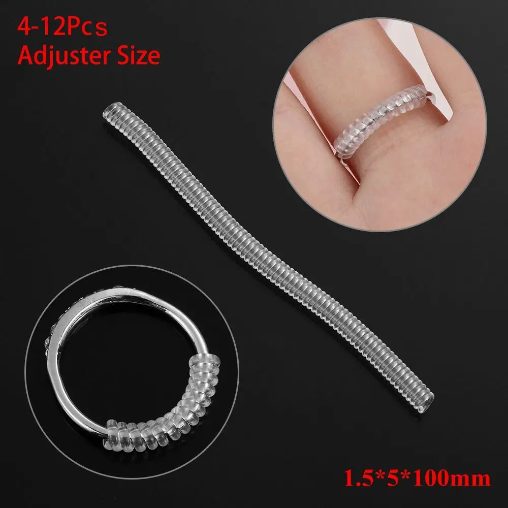 

1Pc/5Pcs/10Pcs/12Pcs New Invisible Jewelry Parts Resizing Tools Ring Size Adjuster Tightener Reducer Shell Hard Guard