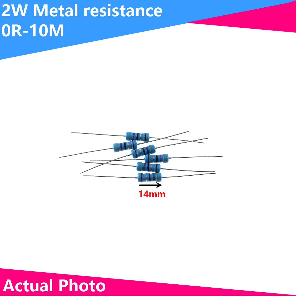 

10PCS 2W resistor resistance Metal film 1R 2R 3R 4.7R 10R 33R 47R 100R 220R 470R 1K 2. 3.3K 4.7K 10K 22K 33K 100K-10M