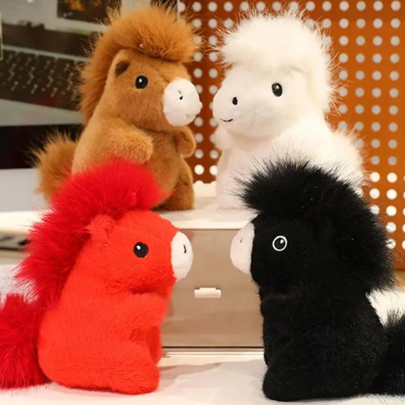 

Мягкие плюшевые мягкие игрушки в виде лошади, 13 см, кукла-лошадь, кровать-компаньон, удобная игрушка для мальчиков и девочек,