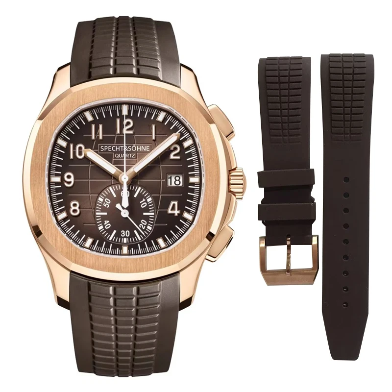 Orologi da uomo orologi cronografo di lusso delle migliori marche】 orologio sportivo al quarzo cinturino in caucciù orologio in acciaio inossidabile