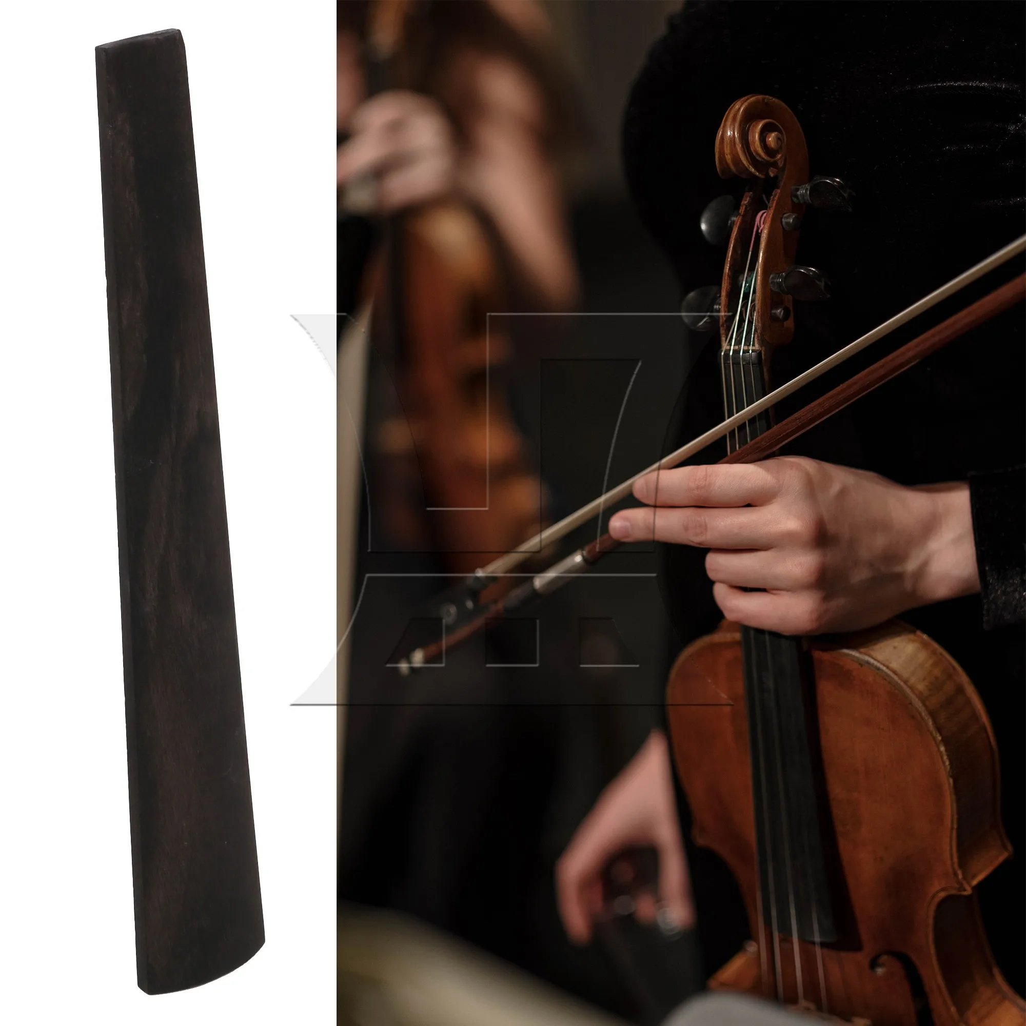 

Yibuy 5 штук BQLZR, накладка на гриф для скрипки 4/4, из старого эбенового дерева, запчасти для скрипки