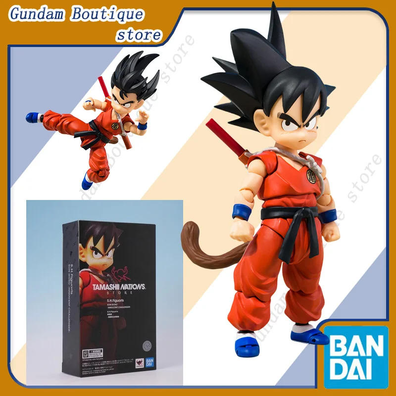 Bandai Genuine SHF TNST Dragon Ball SON GOKU -INNOCENT CHALLENGER- Anime Action Figure Collectible Model Toys Ornaments Gift Kid