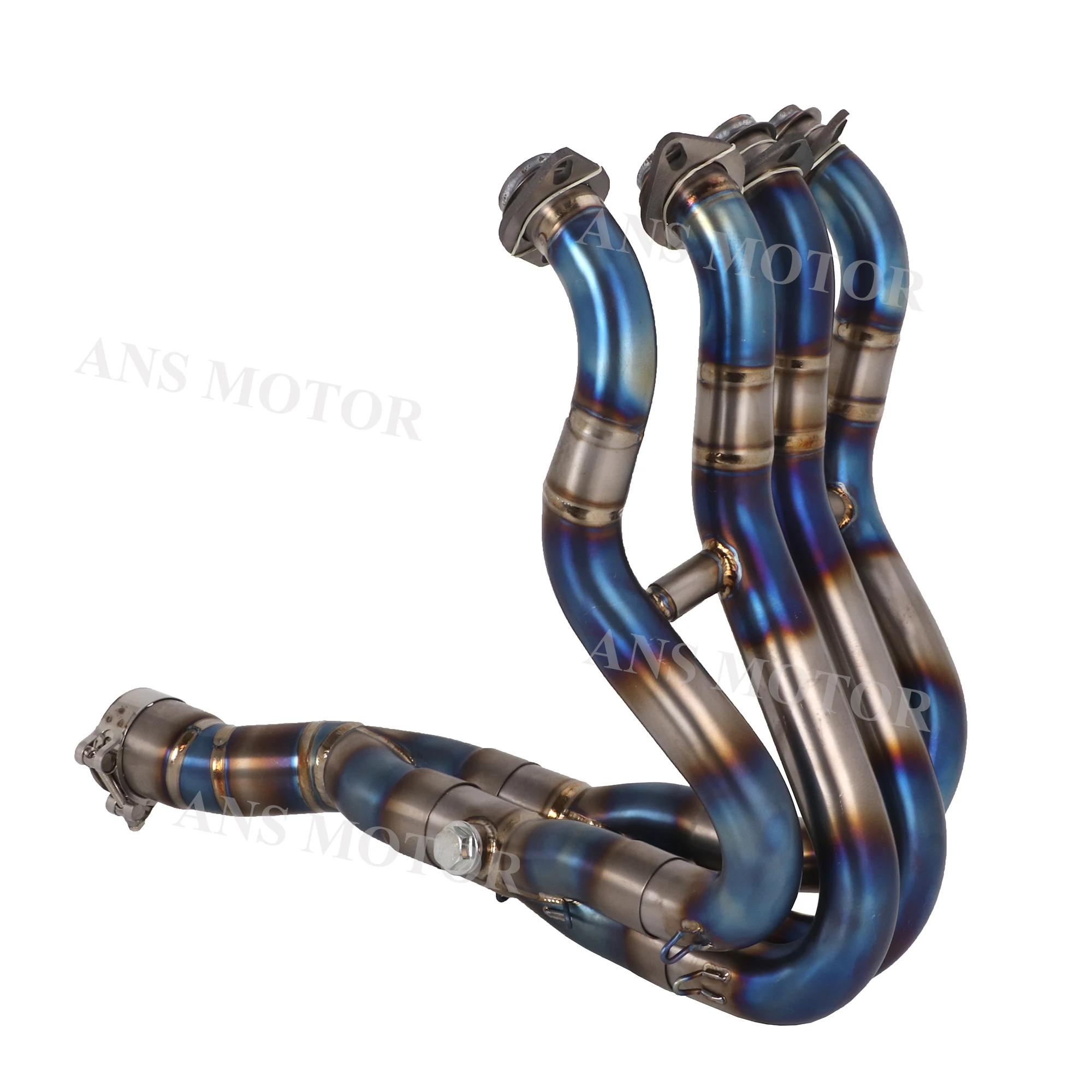 For Kawasaki Ninja Zx6r 2009-2023 Motorcycle Full Exhaust System Front Link Pipe Slip On Original Connect Titanium Alloy