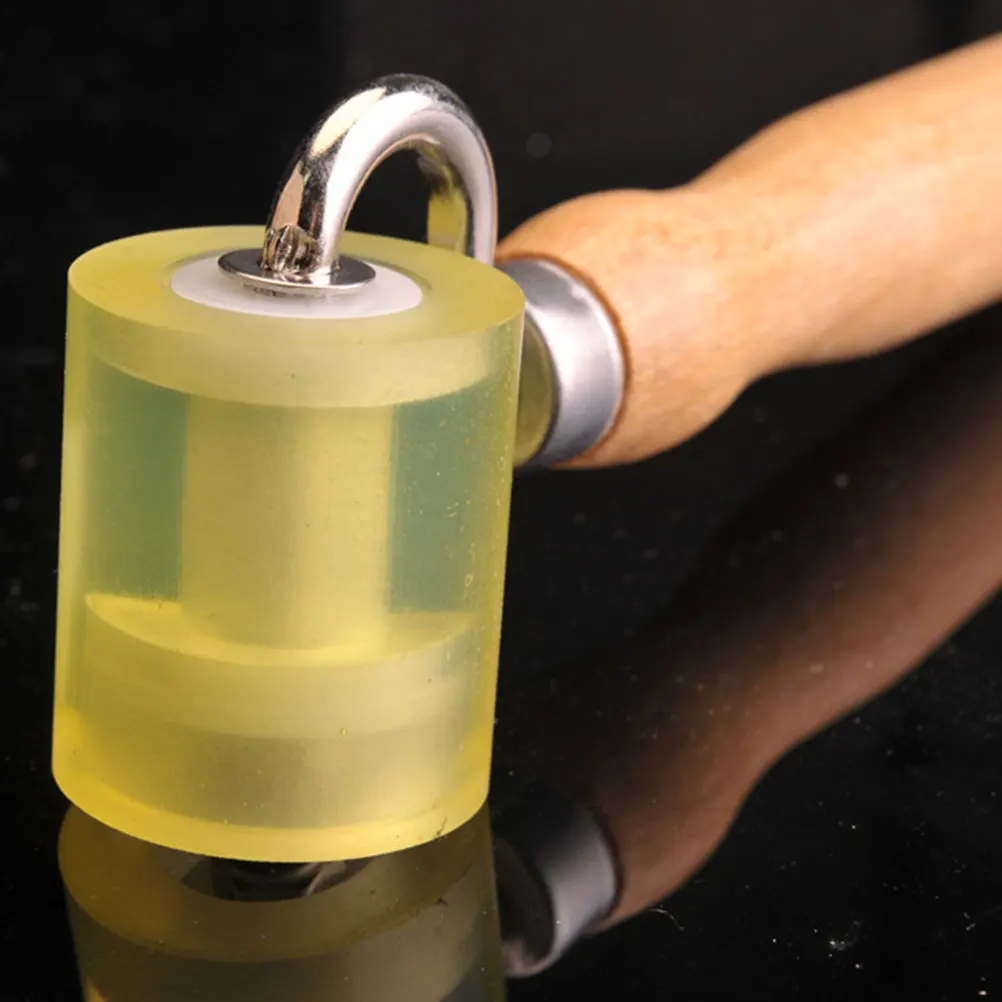 

Caster Wheels Flat Pressure Wallpaper Apply Hand DIY Tool Automatic Bamboo Wooden