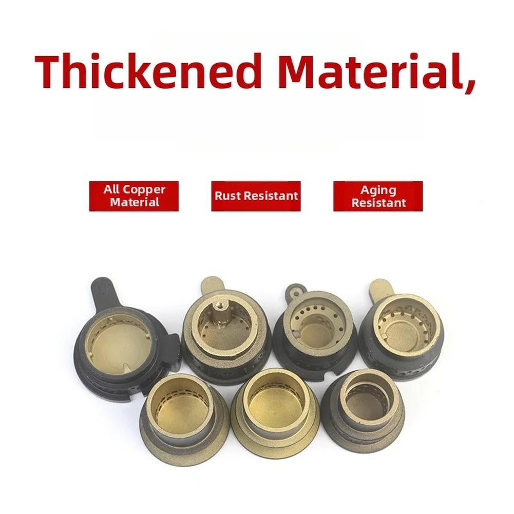 Copper Burner Head For Fotile Gas Stove Flame Distributor Brass Cap Replacement Part Kitchen Cooking Appliance Accessories