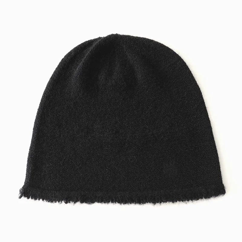 LDZWSM Winter Hat For Women Solid Color Cashmere Wool Beanies Cap Woman Soft Knitted Bonnet Female Warm Beanies I3034055 image 4