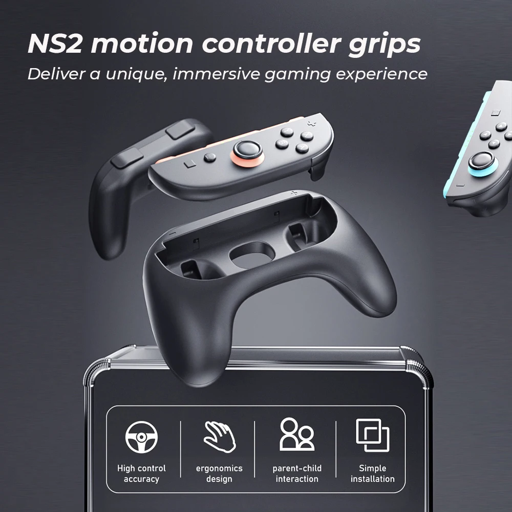 2 قطعة قبضة لنينتندو سويتش 2 JoyCon قبضة تحكم حامل اليسار اليمين المقود قبضة ل نينتندو سويتش 2 اكسسوارات