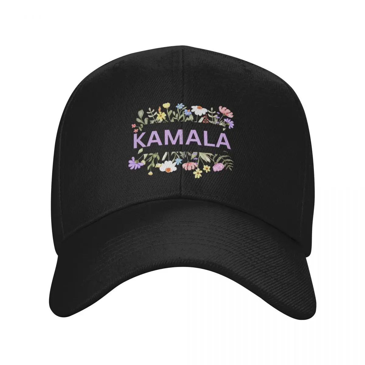 

Kamala Harris florals first female president Baseball Cap Male hat Trucker Hat Cosplay golf hat genuine For Men Women's