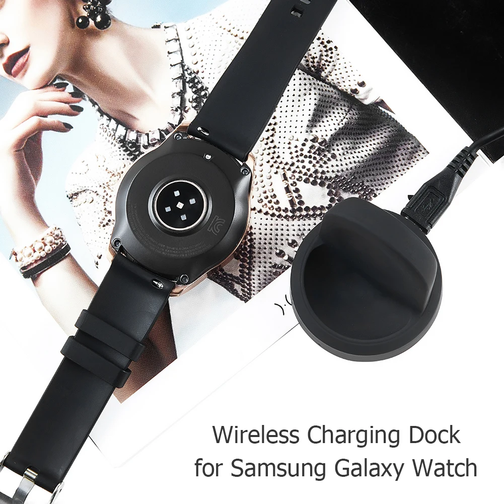 

Charging Cable Stand Smart Watch Charger Cradle Cord Replacement Charger Dock Cord Accessories for Samsung Watch 42mm 46mm