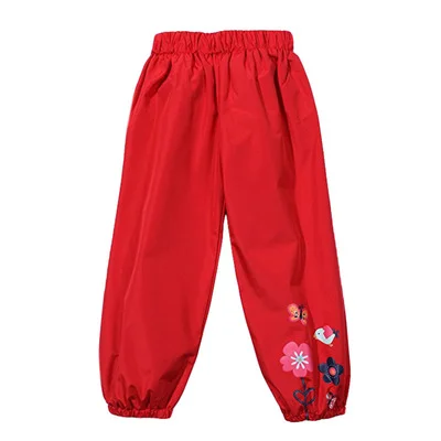 Kinder-Regenmantel, Regenhose, wasserdicht, für Kinder, Regenhose mit Blumenmuster, wasserdichte, atmungsaktive Hose für Mädchen und Jungen – Detail 3