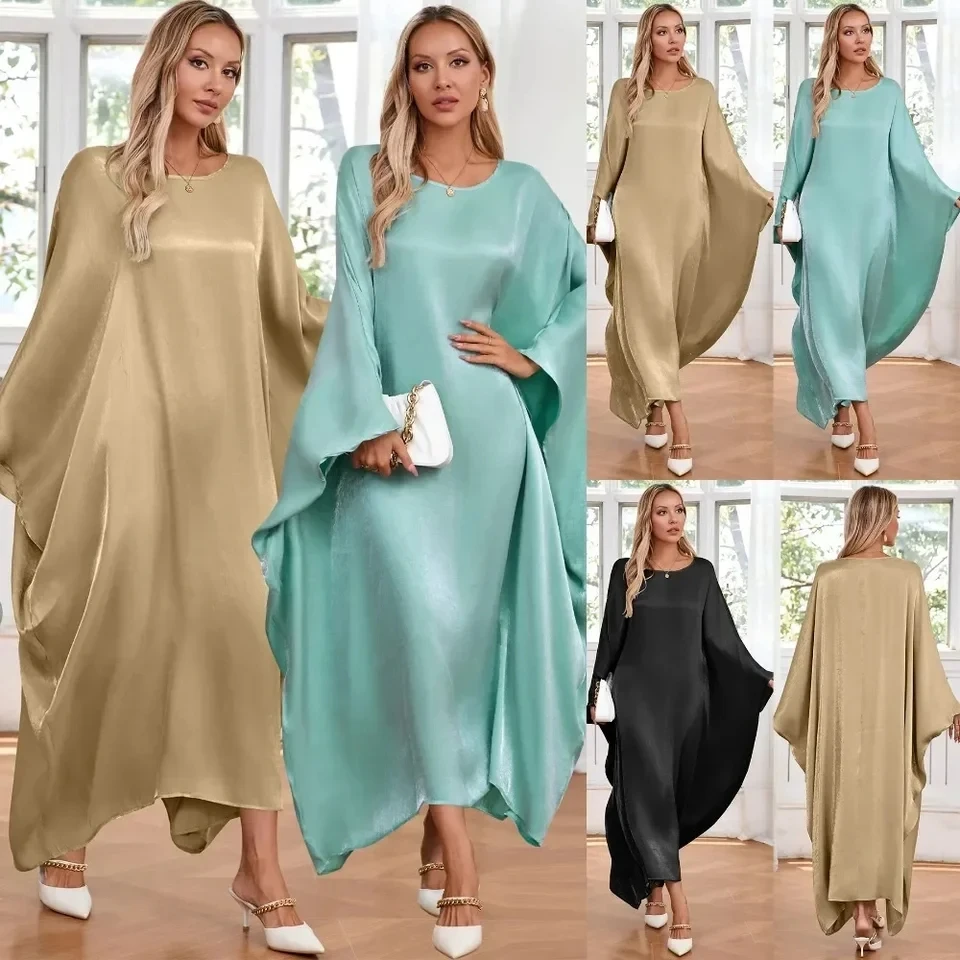 

Women's Long Dress, Fashionable Bat Sleeves, Loose Robe, Commuting Style, Spring and Autumn New Style