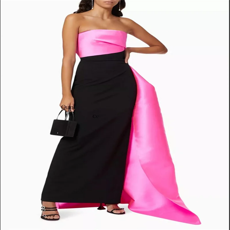 

Elegant Mermaid Prom Dresses for Women Off Shoulder Satin Pleat Customized Evening Dresses Wedding Guest Dress Vestidos De Gala