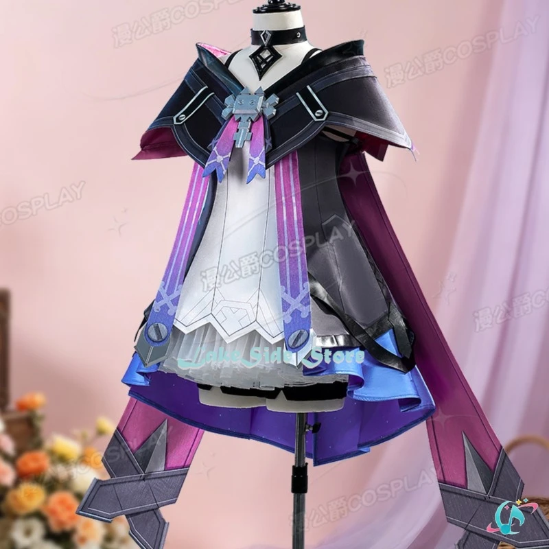 Halloween Genshin Impact Prune High Quality Wig + Shawl, Customized  Uniform Fullset For Women view 4