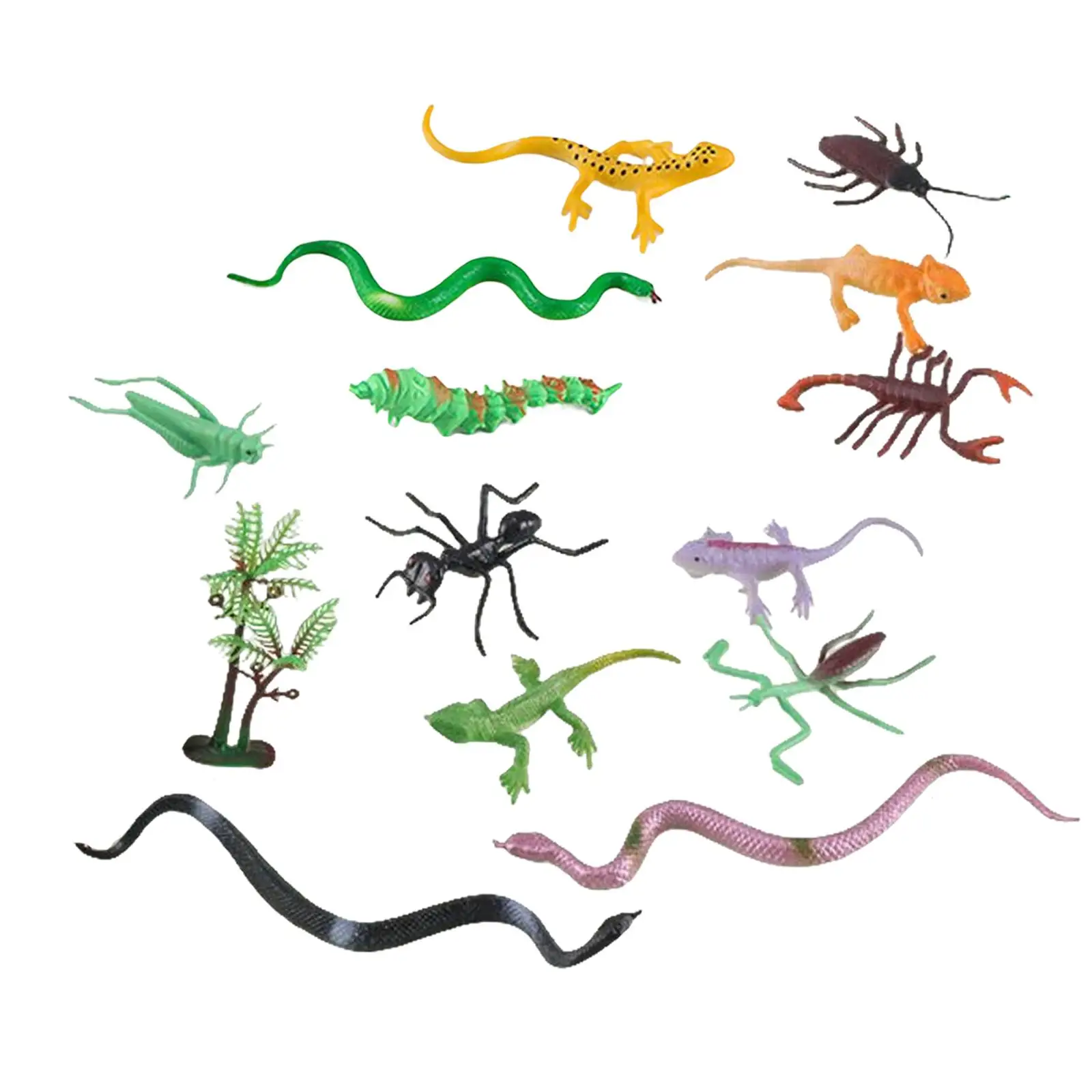 13 Pieces Simulation Animals Model Playset for Theme Party Boys And Girls