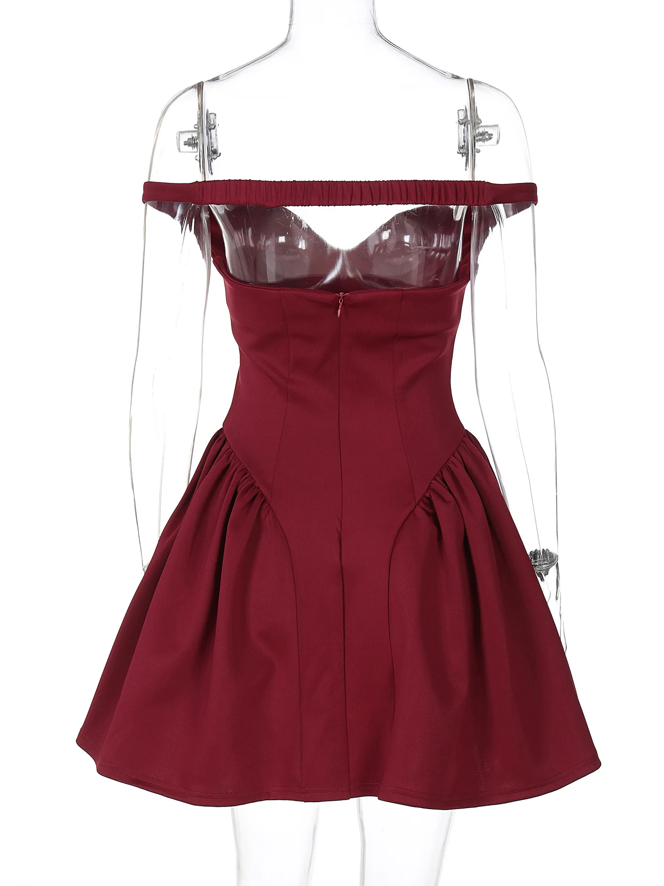 BKLD-Robe de Soirée Sexy à Col en V pour Femme, Coupe Basse, Dos aux, Couleur Unie, Coupe Cintrée, Vêtement Y2k, Nouvelle Collection Automne 2025