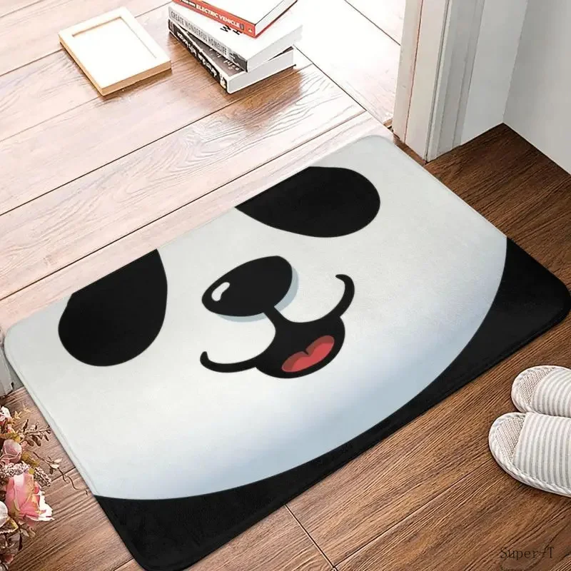 

Funny Cartoon Panda Front By Floor Entrance Mat Indoor Bear Animal Kitchen Bath Doormat Toilet Carpet Rug