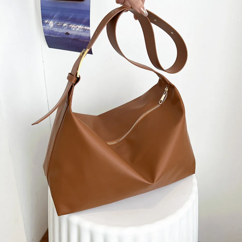 Heißer Verkauf PU-Leder Schultertasche Große Kapazität Lässige Unterarmtasche Trendige Einkaufstasche Damen – Detail 1