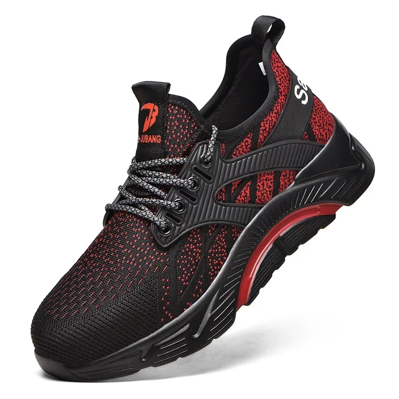 One Piece Anti-Smashing e Anti Piercing Gás Toe Steel Protective Shoes, Distribuição de Gás Masculino