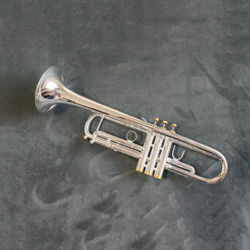 TOP Stradivarius LT180GS-72 Silver Trumpet Pipe Flat Instrument Brass Strudents