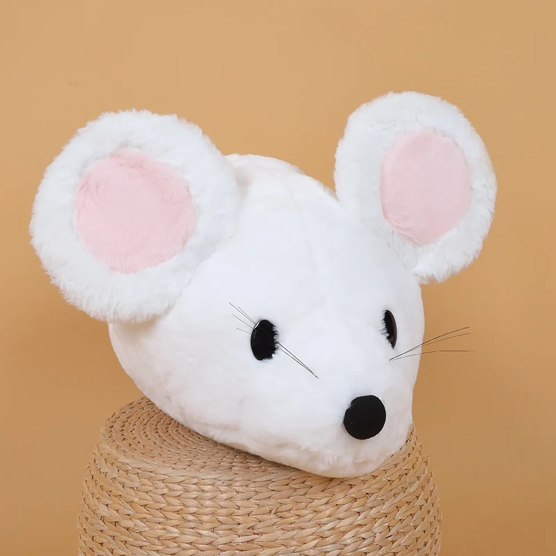 Mini Soft Plush Simulation Mouse Plushie Doll, brinquedo de rato recheado, mascote branco para crianças, 32 cm, 40cm, novo, 1pc
