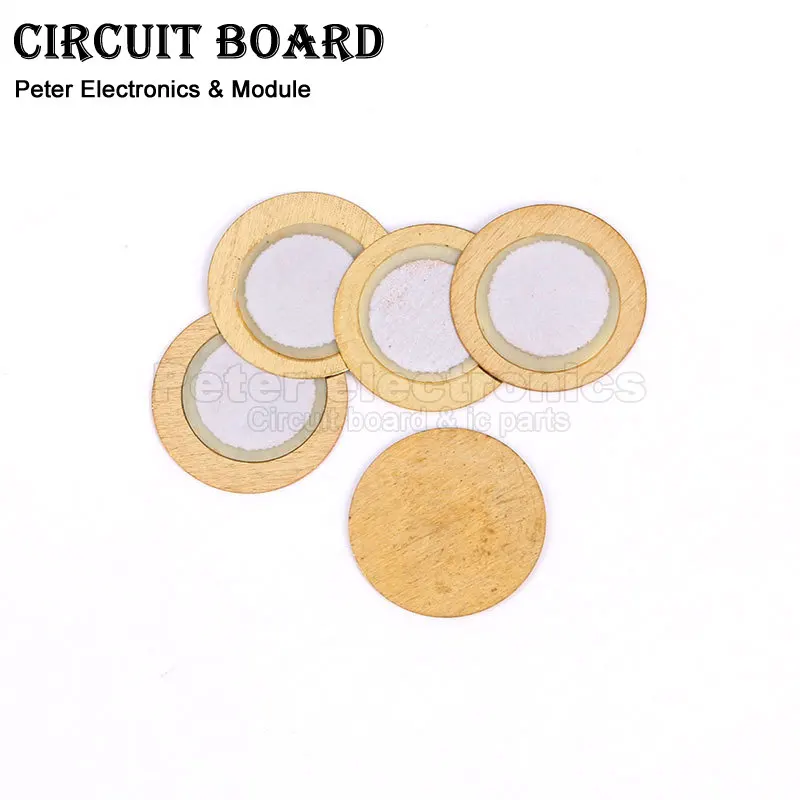 5-10PCS Piezoelectric Piezo Ceramic Wafer Plate Element For Buzzer Loudspeaker Diameter 12mm 18mm 20mm 27mm 30mm 35mm 50mm