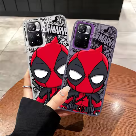 Marvel Deadpool Case for Xiaomi Poco F3 GT F4 C50 X3 NFC X3 Pro X5 C51 Back Phone Cover
